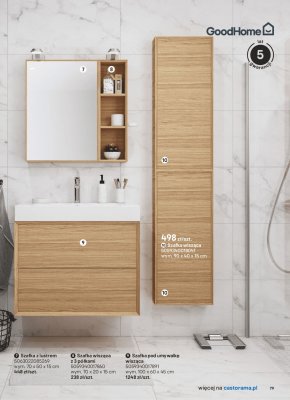 Szafka pod umywalkę wisząca promocja w Castorama