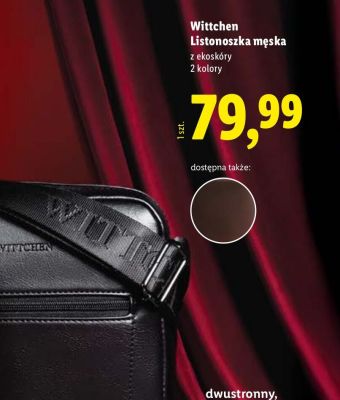 Listonoszka męska z ekoskóry  promocja w Lidl