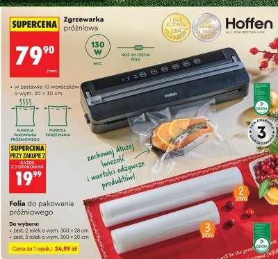 Folia do pakowania próżniowego promocja w Biedronka