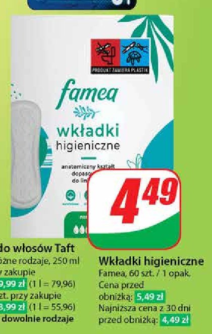 Wkładki higieniczne normal Famea promocja