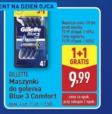Maszynki do golenia Gillette blue 3 comfort promocja