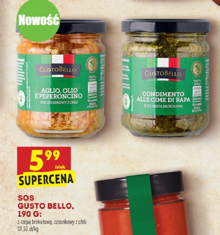 Sos czosnkowy z chilli Gustobello promocja