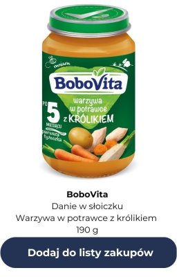 Danie w słoiczku - warzywa w potrawce z królikiem promocja w Rossmann