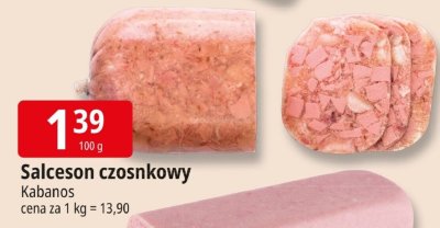 Salceson czosnkowy Kabanos promocja w Leclerc