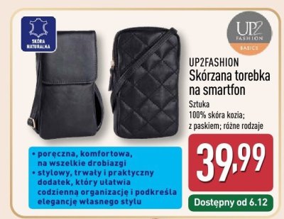 Torebka skórzana na smartfon promocja w Aldi