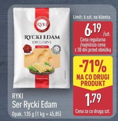 Ser Ryki Ser Rycki Edam promocja w Aldi