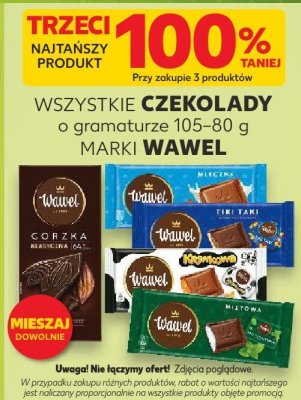 Czekolady o gramaturze 105-80 g promocja w Kaufland