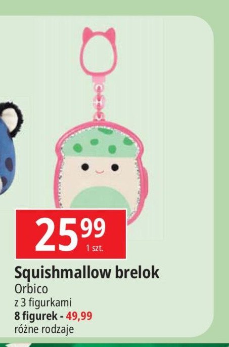 Brelok z 3 figurkami Squishmallows promocja w Leclerc