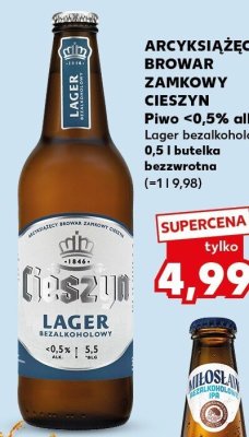 Piwo Lager bezalkoholowy promocja w Kaufland