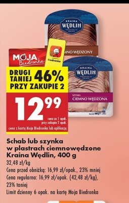 Szynka ciemnowędzona Kraina wędlin promocja