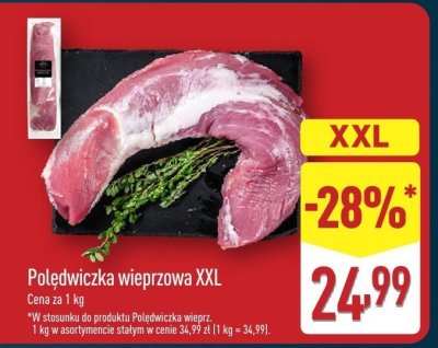 Polędwiczka wieprzowa XXL promocja w Aldi