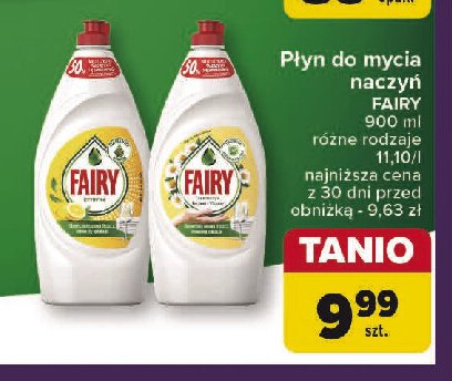 Płyn do mycia naczyń chamomile Fairy promocja