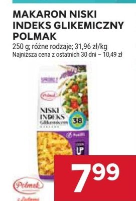 Makaron niski indeks glikemiczny Polmak promocja w Stokrotka