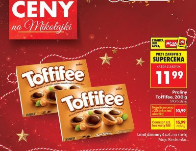 Praliny Toffifee 200 g promocja w Biedronka