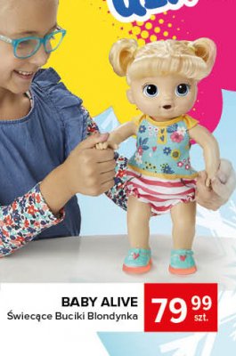 Lalka ba lala 艣wiec膮ce buciki blondynka Baby alive promocja