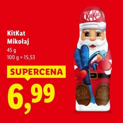 Mikołaj czekoladowy 45 g promocja w Lidl