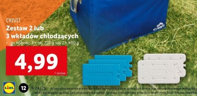 Wk艂ady ch艂odz膮ce 220 g Crivit promocja