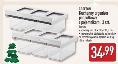 Kuchenny organizer podpółkowy z pojemnikami, 3 szt. promocja w Aldi