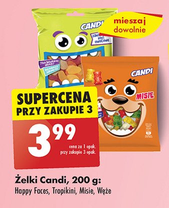 Żelki happy faces Candi (biedronka) promocja