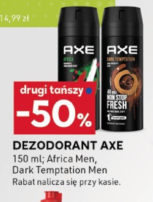 Dezodorant Axe Africa Men, Dark Templation Men promocja w Stokrotka