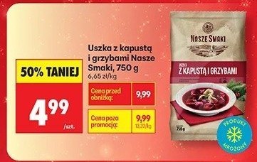 Uszka z kapustą i grzybami promocja w Biedronka