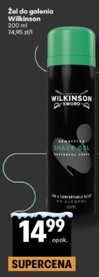Żel do golenia Wilkinson Sensitive promocja w Delikatesy Centrum