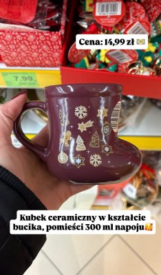 Kubek ceramiczny w kształcie bucika 300 ml promocja w Dino