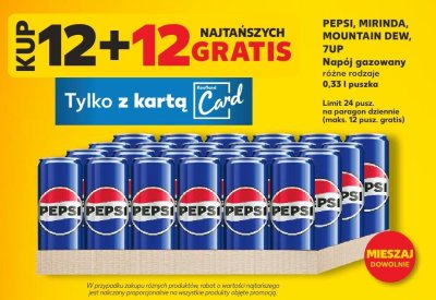 Napój gazowany, różne rodzaje 12+12 GRATIS promocja w Kaufland