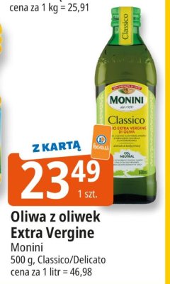 Oliwa z oliwek Extra Vergine Monini promocja w Leclerc