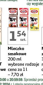 Mleko truskawkowe Mlekovita wypasione promocja