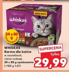 Karma dla kota pure delight Whiskas promocja