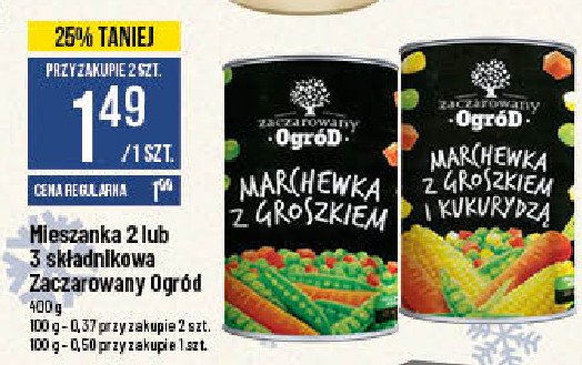Marchewka z groszkiem i kukurydzą