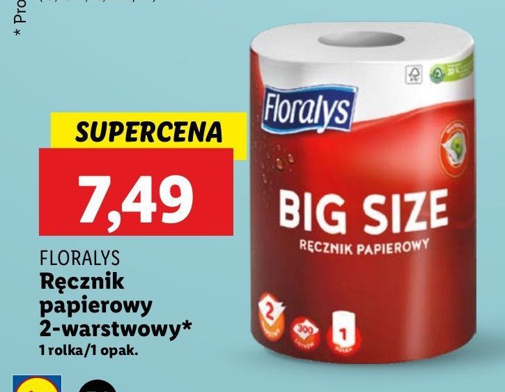 Ręcznik kuchenny gigarolka Floralys promocja