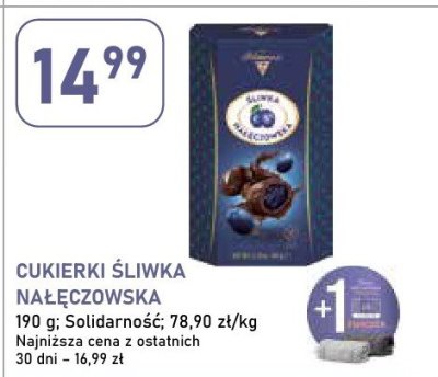 Cukierki śliwka nałęczowska Solidarność promocja w Stokrotka