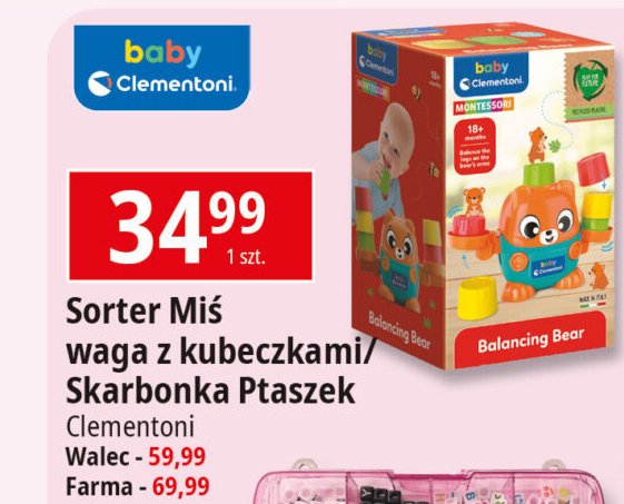 Skarbonka ptaszek BABY CLEMENTONI promocja w Leclerc