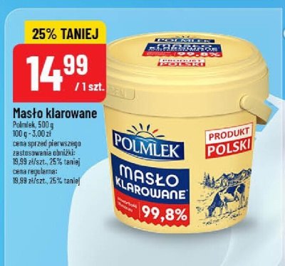Masło klarowane promocja w POLOmarket