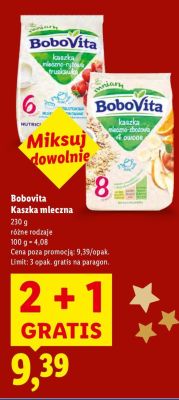 Kaszka mleczna, 230 g, różne rodzaje 2+1 GRATIS promocja w Lidl