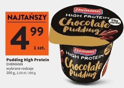 Pudding High Protein Chocolate Pudding promocja w Intermarche