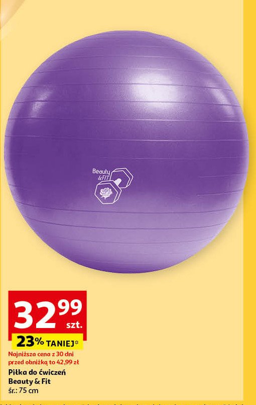 Piłka do ćwiczeń śr. 75 cm promocja w Auchan