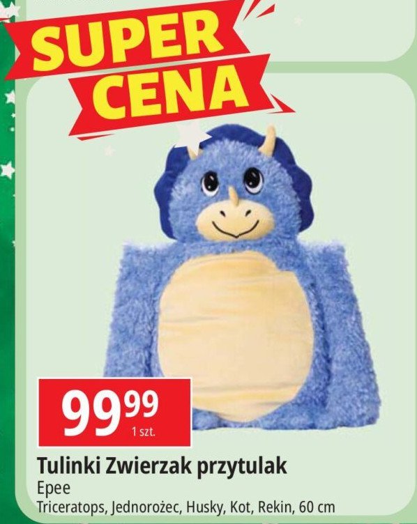 Zwierzak przytulak tulinki triceratops 60 cm Epee promocja