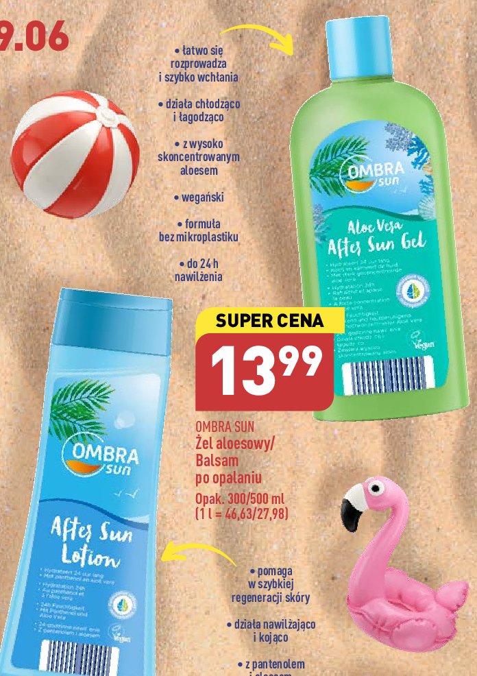 呕el aloesowy po opalaniu Ombra sun promocja