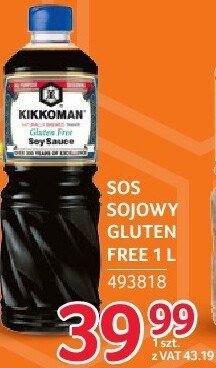 Sos sojowy gluten free Kikkoman 1l promocja w Selgros