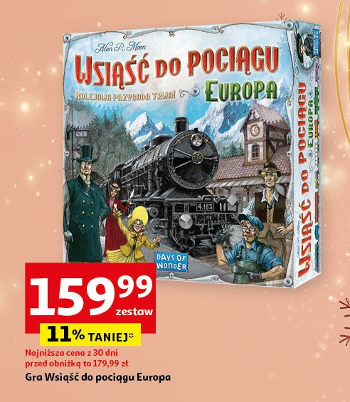 Gra wsiąść do pociągu - europa Rebel gry promocja w Auchan