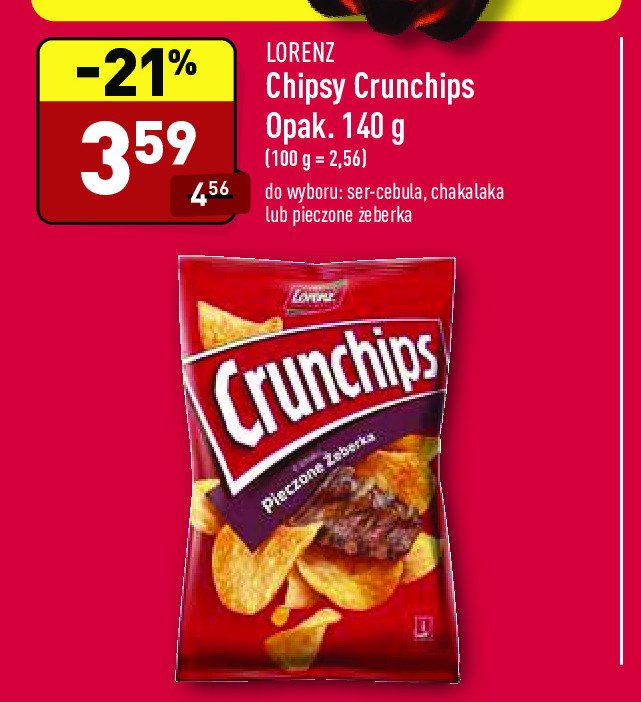 Chipsy ser-cebula Crunchips Crunchips lorenz promocja