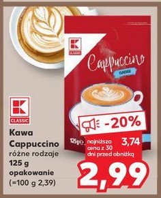 Kawa cappuccino dolce classico K-classic promocja