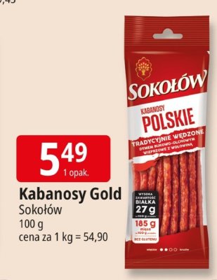 Kabanosy Gold Sokołów promocja w Leclerc