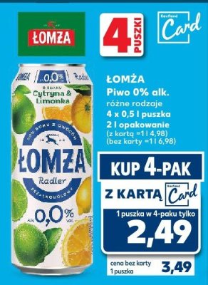 Piwo różne rodzaje promocja w Kaufland