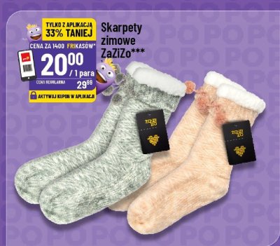 Skarpety zimowe ZaZiZo promocja w POLOmarket