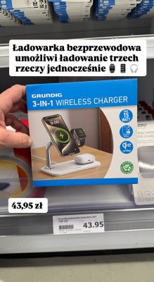 Ładowarka bezprzewodowa 3-in-1  promocja w Action