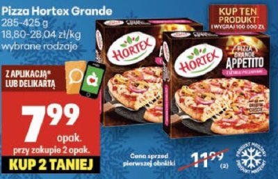 Pizza Hortex Grande promocja w Delikatesy Centrum